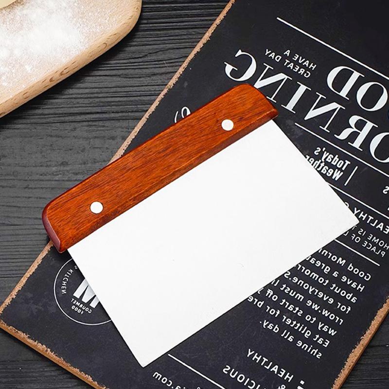 Stainless Steel Bread Cutter, Dough Scraper & Sandwich Cutter, Multi - use Essential Bread Baking Accessories