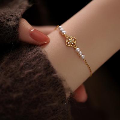 Women's Light Luxury Versatile Niche New Chinese Flower Bracelet