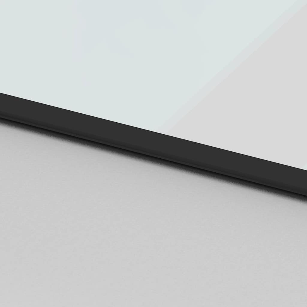 Sliding Door with Fittings 76 x 205 cm Tempered Glass & Aluminum
