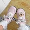 Pink Campus Style Cute Mesh Breathable Board Shoes Autumn New Sweet Schoolgirl Soft-soled Sneakers