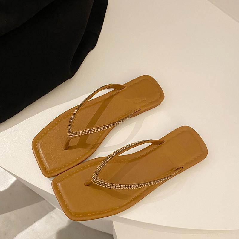 

Летняя обувь, сандалии и тапочки. Женские шлепанцы с плоской подошвой Joker. Удобные сандалии и тапочки больших размеров. 40 коричневый