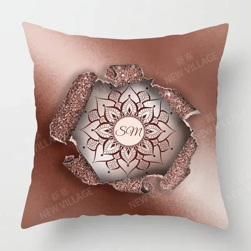 Fall Home Decor Autumn Living Room Throw Pillow Cover Sofa Boho Cushion Cover   Mandala