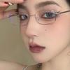 Pánské Dámské Nová Móda Brýle na Myopii Čtvercové Celorámové Kovové Brýle na Myopii Retro Personalizované Kovové Rámové Brýle