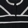 2025 Spring/Summer Women's Loose Color Block Embroidered Sleeveless Dress