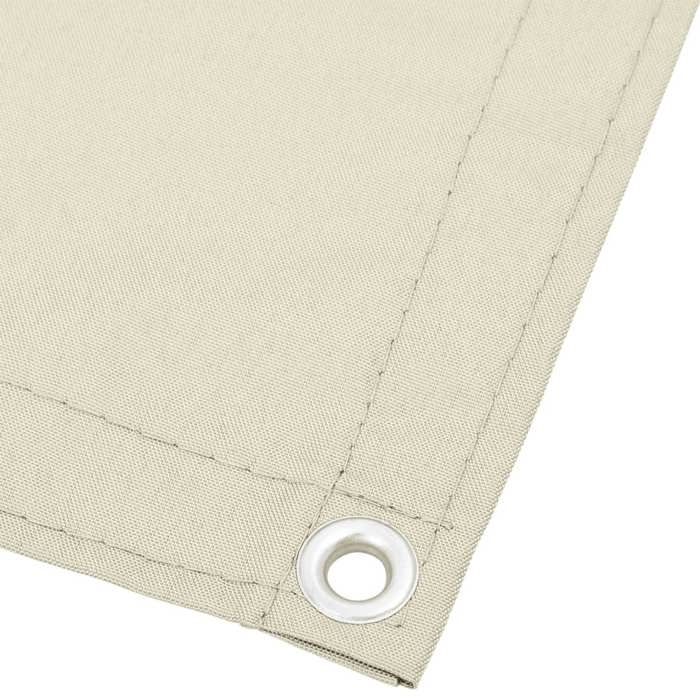 VidaXL Balcony Screen, Garden Privacy Screen, Protection Screen, Outdoor Terrace Privacy Screen, Cream 75x1000 Cm 100% 4000195