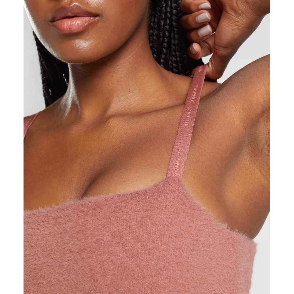 Gymshark Whitney Eyelash Knit Bandeau Canyon Red B4a4z Rblp