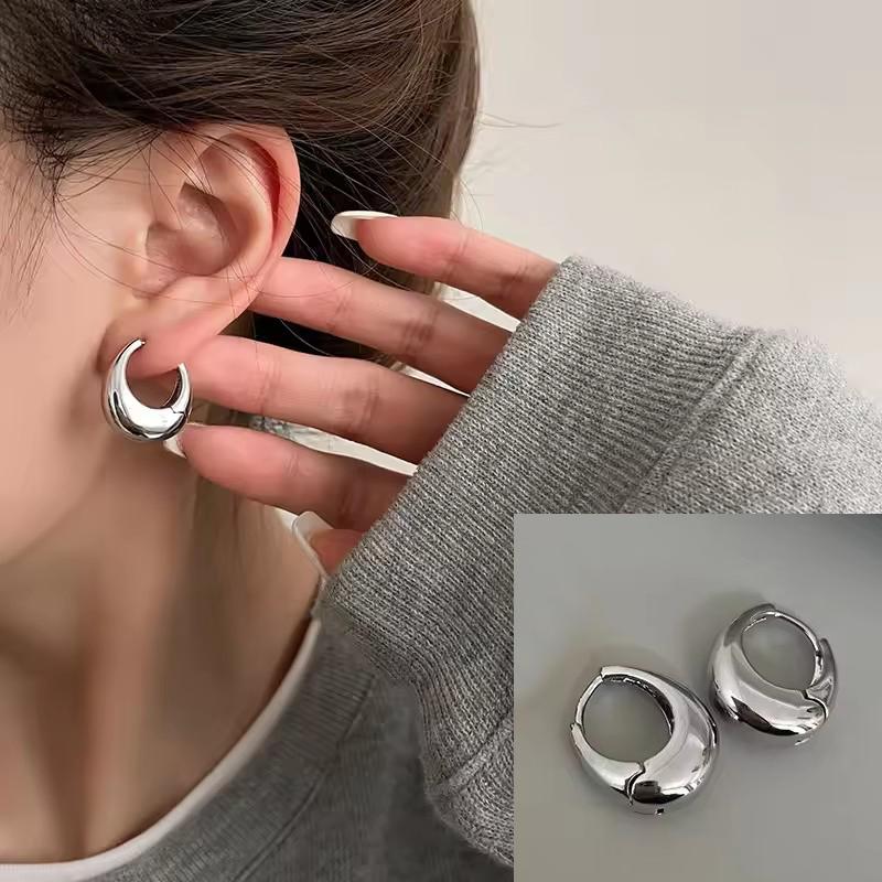 

VENTFILLE Серьги-кольца из стерлингового серебра 925 пробы с кубическим цирконием в виде звезды и луны, асимметричные, для женщин и девушек, цвет золотой меди, для вечеринок, подарки с цирконием