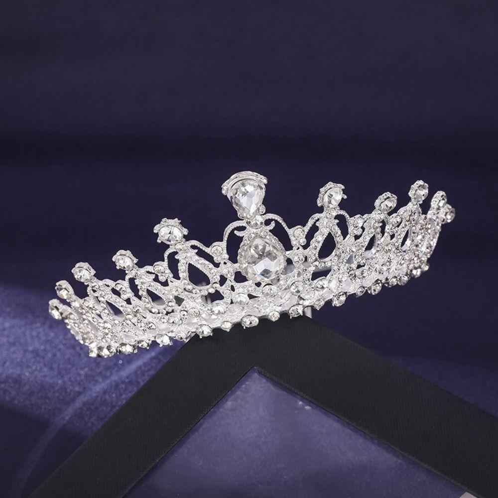 Baroque Elegant Vintage Crystal Crown Bride Crown Wedding Hair Accessories Rhinestone Tiara