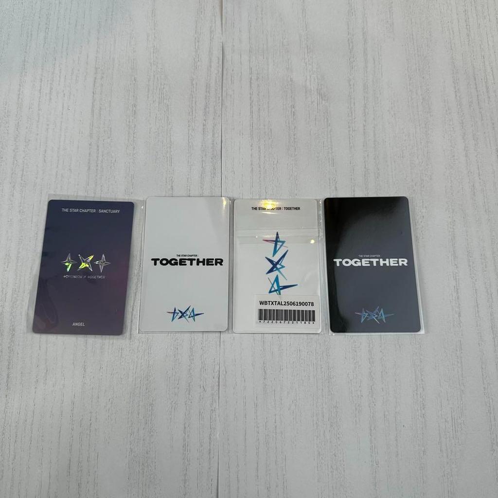 [USED] TXT Afterglow Soobin ver. Trading Card Set of 4 & Ribbon