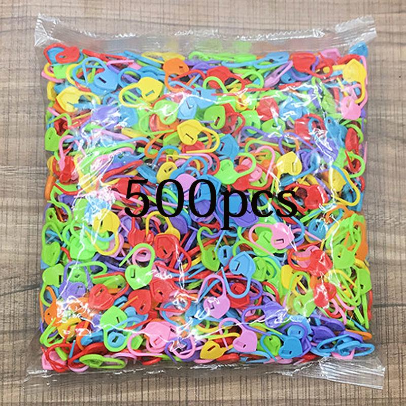 Mix Color Plastic Knitting Tools Mini Resin Small Clips Pins Locking Stitch Markers Crochet Sewing Needle Clip Hooks Accessories