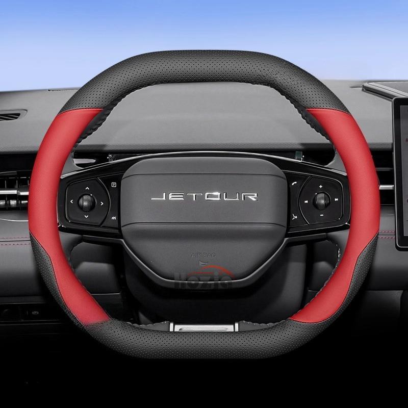 Leather Car Steering Wheel Cover for Chery Jetour Dashing Pro Plus Max    2024 2025 Interior Accessories