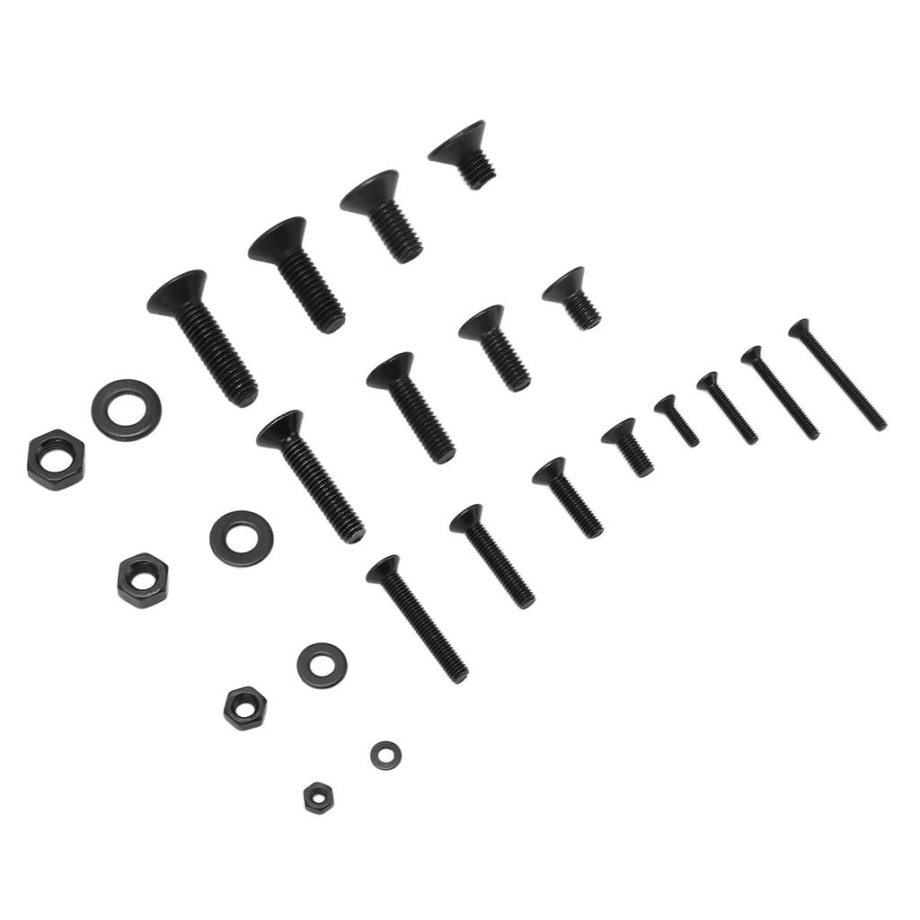 1220 Stück Schrauben Muttern Unterlegscheiben Sortiment M2 M3 M4 M5 Flachkopf Innensechskant Kohlenstoffstahl Befestigungselement