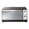 IRIS OHYAMA Toaster Oven Toaster Mirror Style Horizontal 4 Pieces Bake Stepless Temperature Control Tray Included 1300W POT-413-B Black