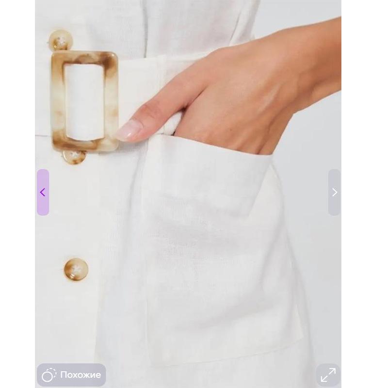 Conjunto de Chaleco de Lino Puro con Parches y Pantalones Largos de Venta Caliente 2024