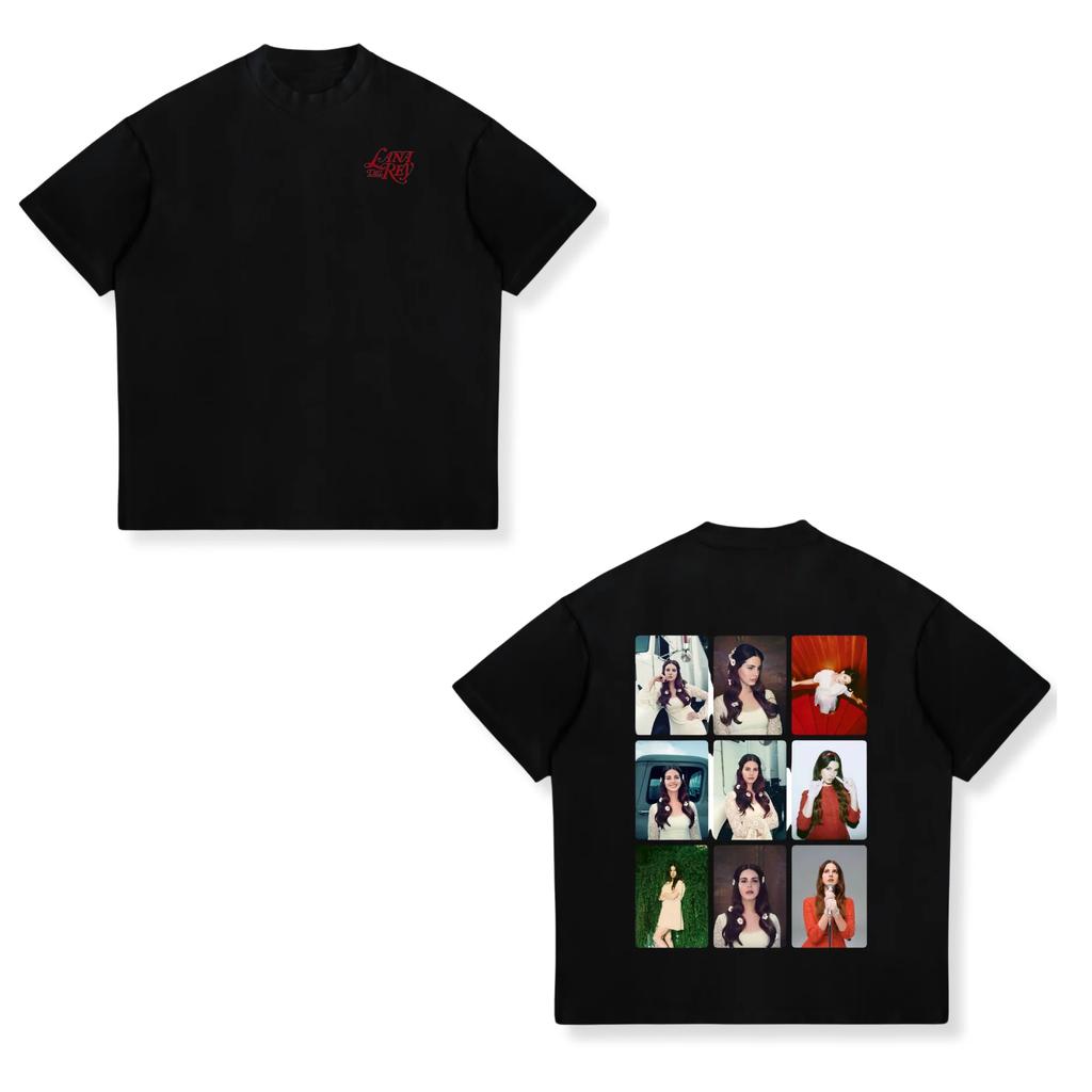 Singer Lana Del Rey Graphic T Shirt Unisex Women Fashion Hip Hop 90s Vintage TShirts Oversized Cotton Casual Tshirt Y2k Streetwear