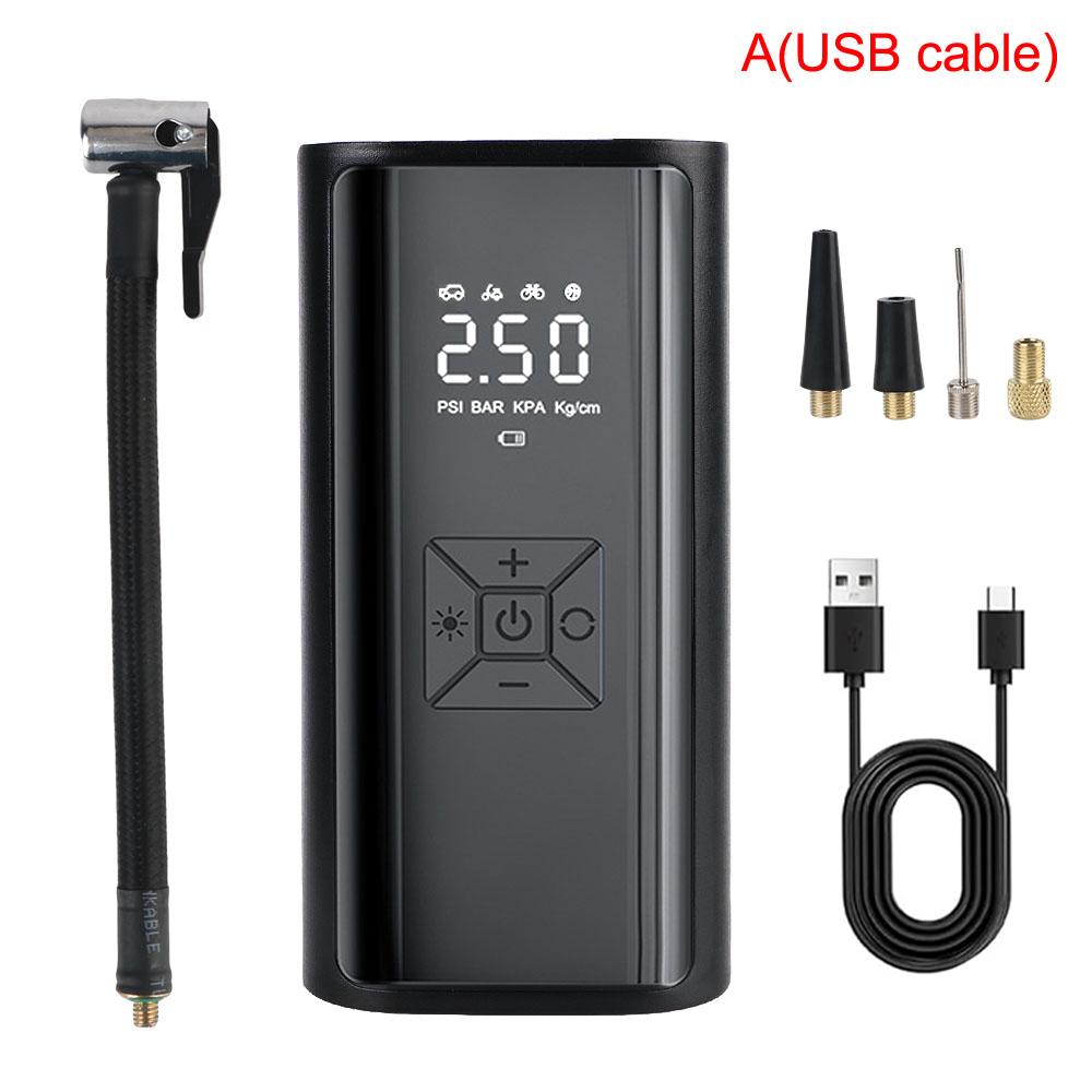 

Воздушный насос ЖК-дисплей со светодиодной подсветкой 150PSI 120W Накачка шин Воздушный компрессор Портативный манометр для шин Беспроводной цифровой