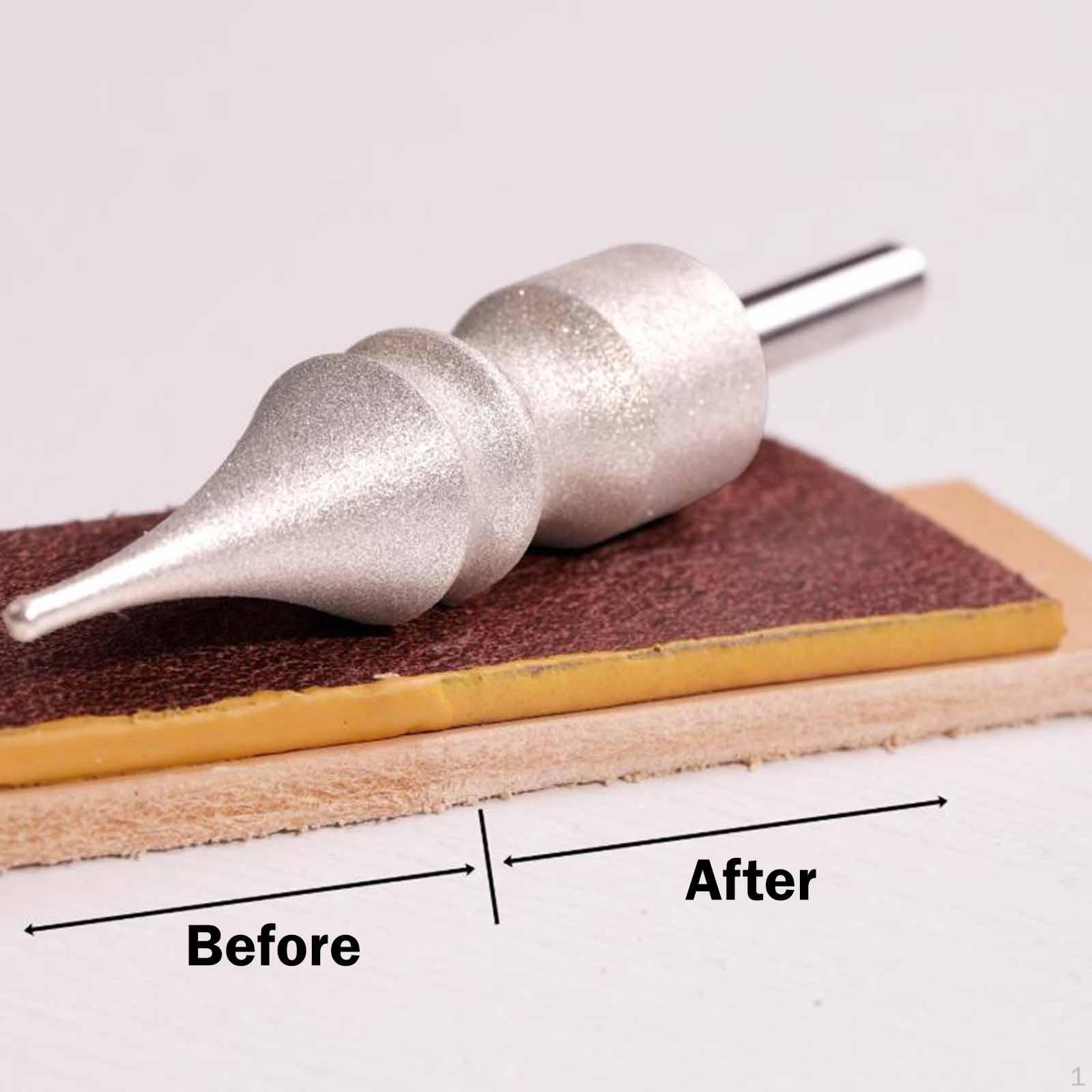 

Leather Edge Burnish Kit Burnisher Tool Portable Paint Roller,Clean Brush for DIY