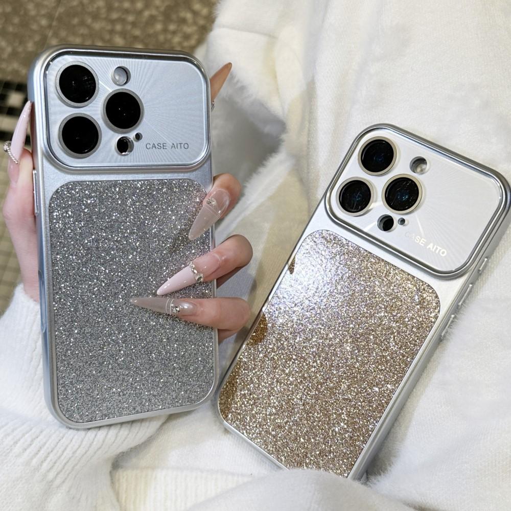 Bling Glitzer Laser Kamera Schutzhülle für iPhone 17 16 15 14 Pro Max 13 Stoßfest Funkelnd INS Niedlich Girly Damen Hülle