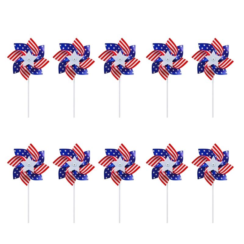Wind Spinners Eye Catching Pinwheels Colorful for Kid Parties Camping Picnics Outdoor Gathering Lawns Garden Decorations