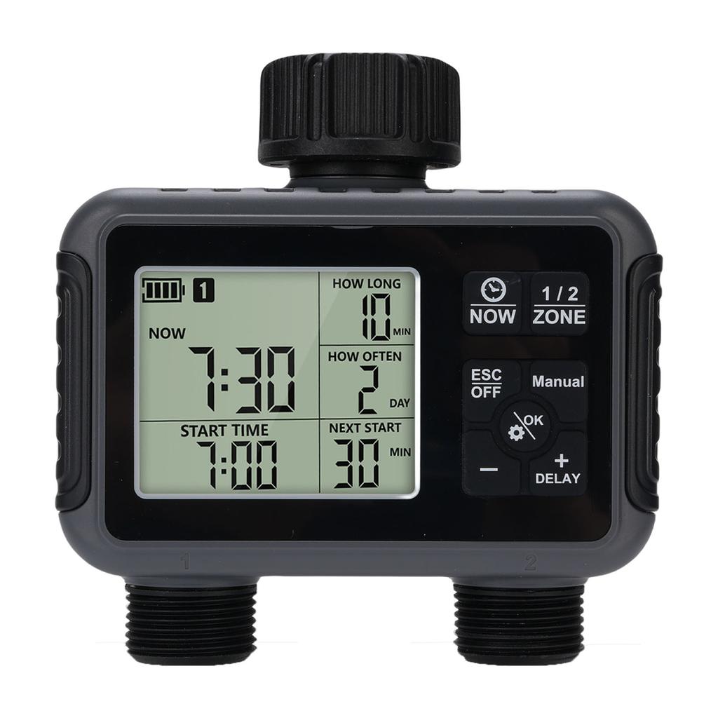 Sprinkler Timer LCD Display 3 Watering Modes Multifunctional IPX5 Rain Proof Programmable Hose