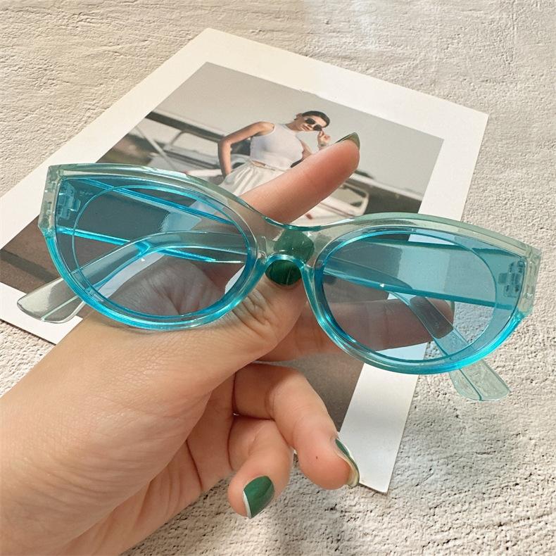 Fashion Vintage Oval Frame Sunglasses Summer UV400 Sun Shades for Women Outdoor Travel Street Style Sun Glasses Driving Goggles