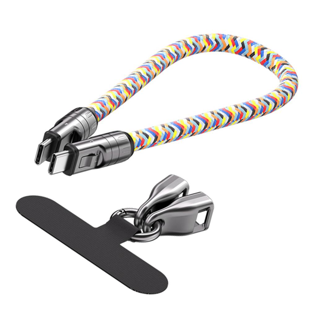 Phone Lanyard Charging Cable Type C to Type C 240W Smart Chip PD Charging Data Sync
