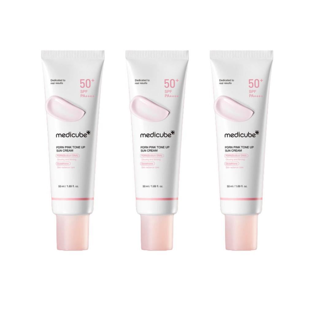 Medicube Crème solaire PDRN Tonifiant Rose 50ml  (3 Options)