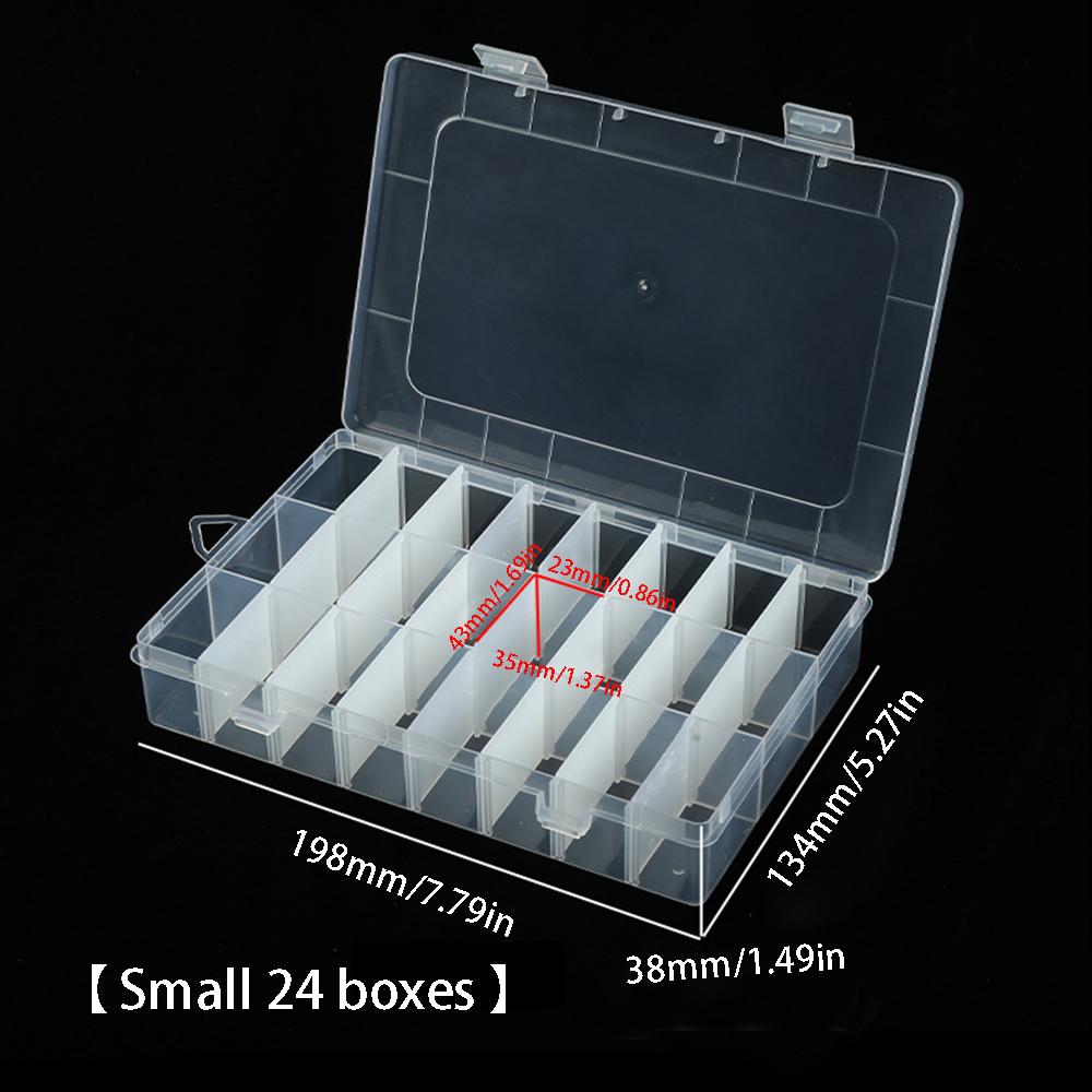 Transparent Storage Parts Tool Box Practical Adjustable Compartment Display Box Electronic Components Jewellery Fixed Boxes