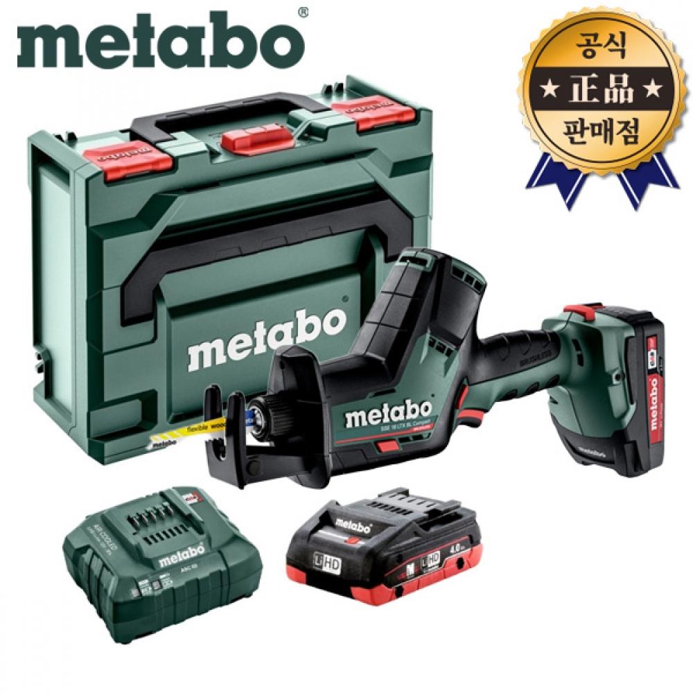 

Metabo Charging Universal Top SSE 18 LTX BL Compact, 2 аккумулятора, 18 В, 4,0 Ач, пила-лобзик