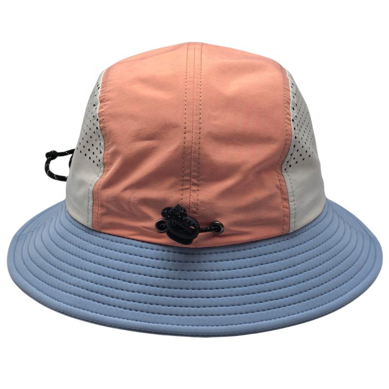 RTS Running Sport Laser Drilling for Breathability Fisherman Adjustable Hat Drawstring Mesh Polyester Outdoor Bucket Hat