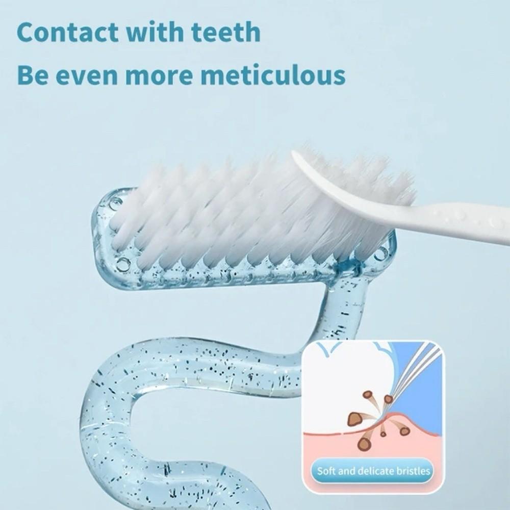 Oral Care Interdental Brush Soft Vertical Toothbrush New Tongue Cleaning Brush  Adults