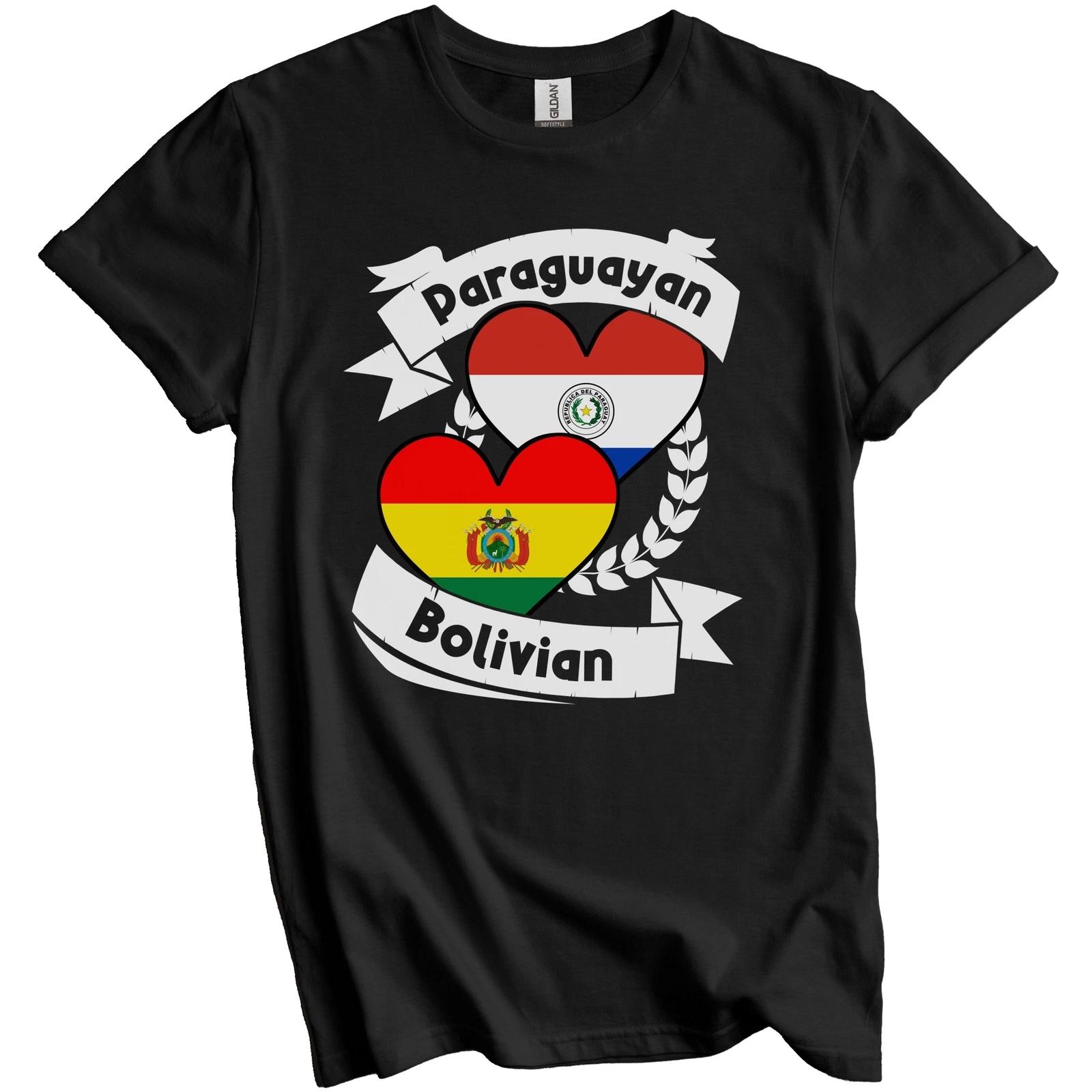 

Paraguayan Bolivian Heart Flags Paraguay Bolivia T-Shirt XL