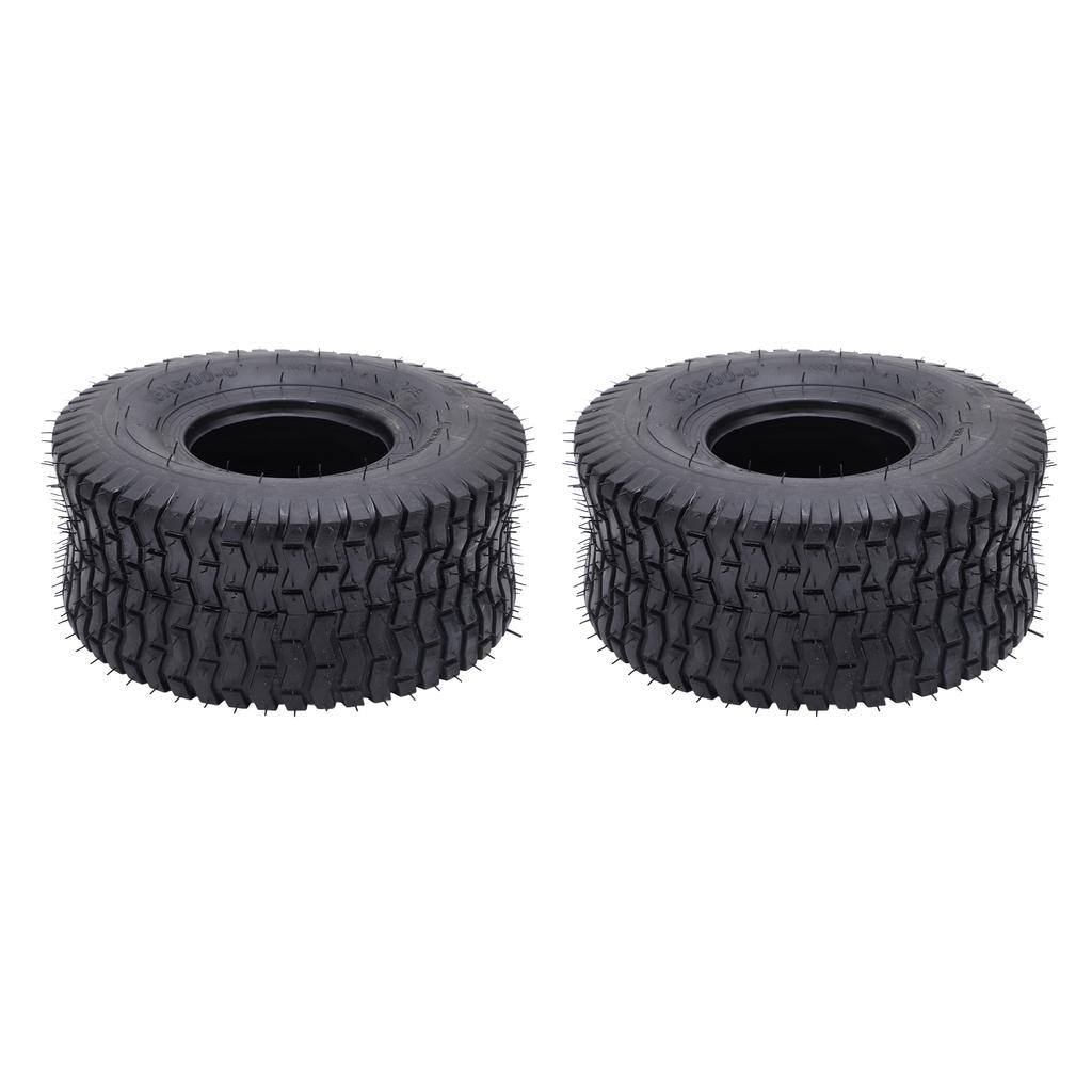 2Pcs 15x6.00 6 Tire 570 Lbs Load 4 Ply Heavy Duty Garden Tractor Tyre Tubeless Tyres for Riding Mowers