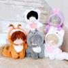 Dressing Game Jumpsuits With Tail Cartoon Animal Outfit 20cm Doll Clothes One-piece Garment