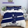 Tottenham Hotspur FC Pattern Bedding Home Decoration Birthday Gift (1 * Duvet Cover + 2 * Pillowcase, Without Core)