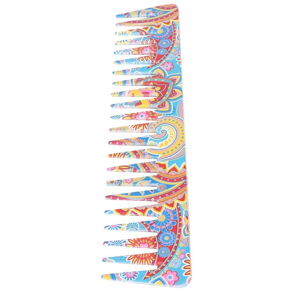 Portable Hair Detangling Comb Exquisite Pattern Hairdressing Comb Detangling Comb Salon Use