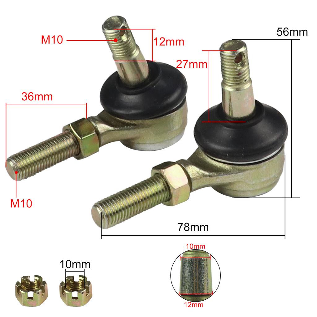 Kit de Rótulas de Dirección para Motores de Motocicleta Yamaha Raptor 350 660 YFM 350 660 YFM-660 YFM660R YFZ 350 Banshee 350 Componente
