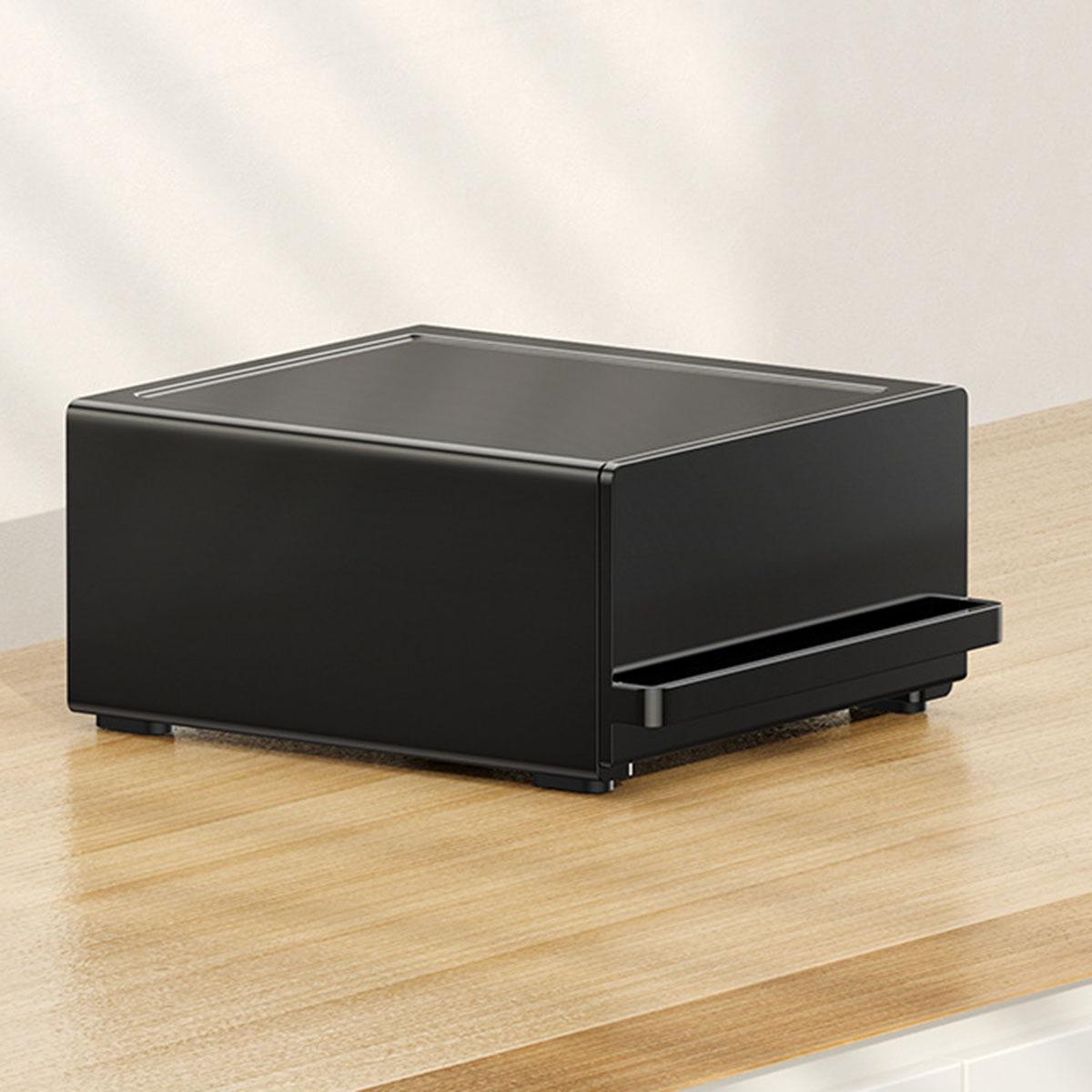 

1 шт. - Пылезащитный ящик для хранения кофейных капсул, Подставка для демонстрации капсул в кофейне, Выдвижной ящик для хранения кофейных капсул чёрный