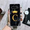 26 Letter Crown Custom A Phone Case For Samsung Galaxy S26 S25 Edge S24 S23 FE S22 Ultra S21 Plus S20 + Fundas Cover Coque Galax