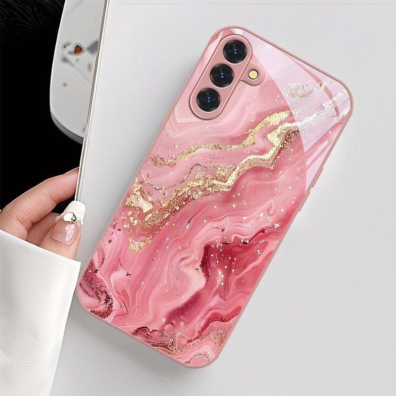 Nowe Wykwintne luksusowe Wysokiej klasy Etui na Telefon Szklane Etui na Telefon dla Samsung Galaxy S26 S25 S24 S23 S22 S21 FE Ultra Plus Odporne na Upadki