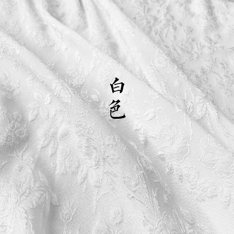 150x50/500cm Geprägter Jacquardstoff mit kleinen Rosen für Damenkleider, Prinzessinnenkleider, Handgefertigter DIY-Stoff TJ10065