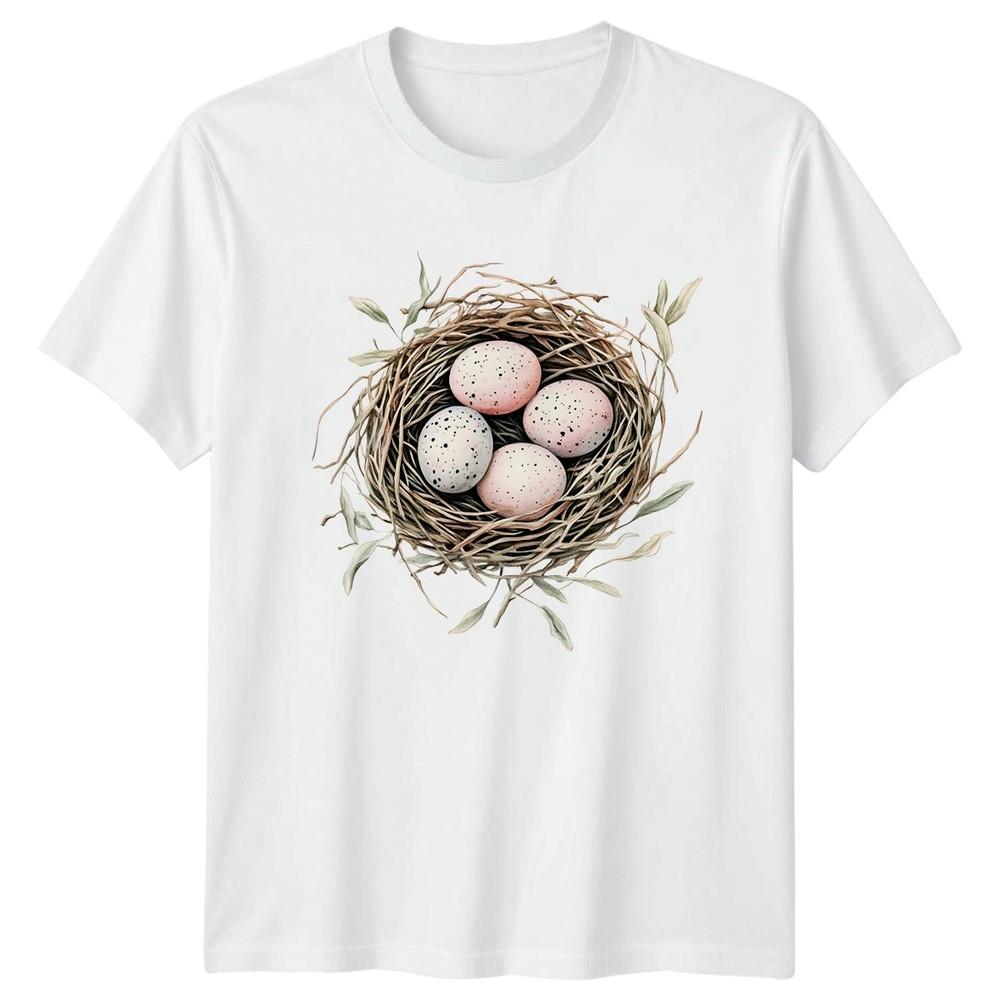 Beautiful Bird Nest Eggs Watercolor Unisexs TShirt Spring Wildlife S