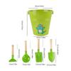 Beach Sand Toy for Toddlers Sand Bucket Playset Sand Shovel Rake Toy Kids Birthday Gift Gardening Planting Sand Toy 5PCS