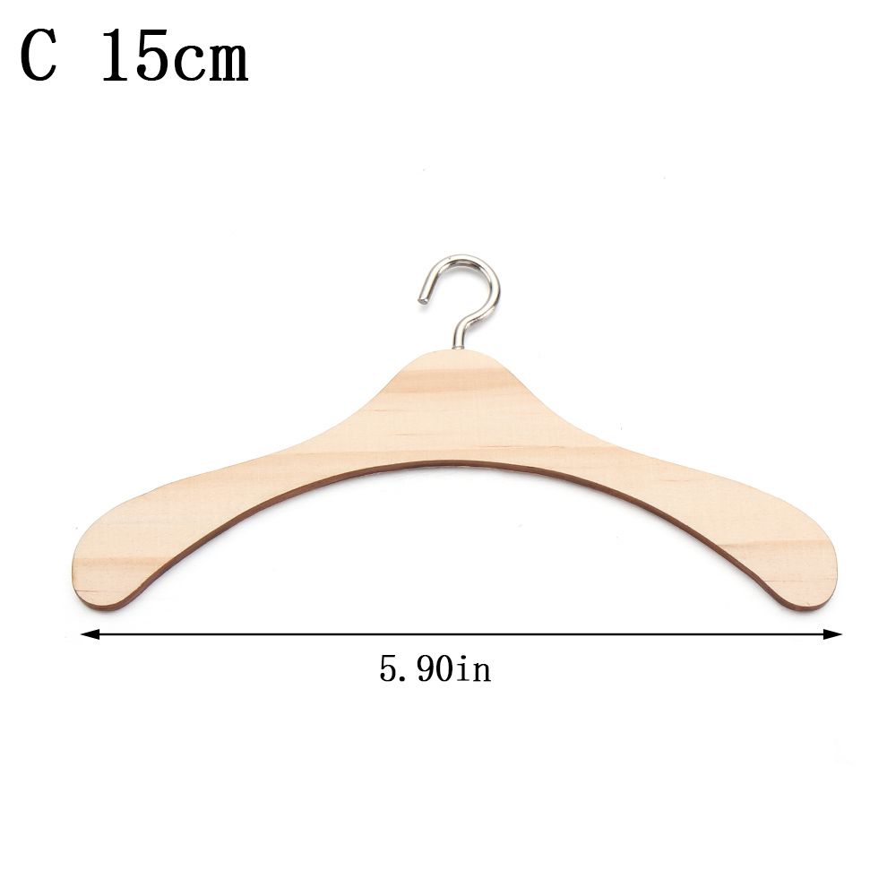 4-30CM Doll Wooden Clothes Rack Garment Organizer Hangers for Dolls Handbag Clothes Scarf Holder Stuffed Toys Accessories