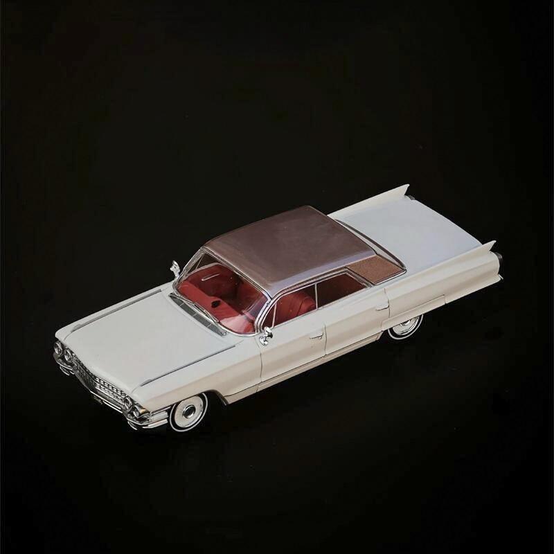 Mk Miniatures 1:64 Deville White Crown Victoria Sheriff Lowrider Rosso Modello di Auto in Metallo pressofuso