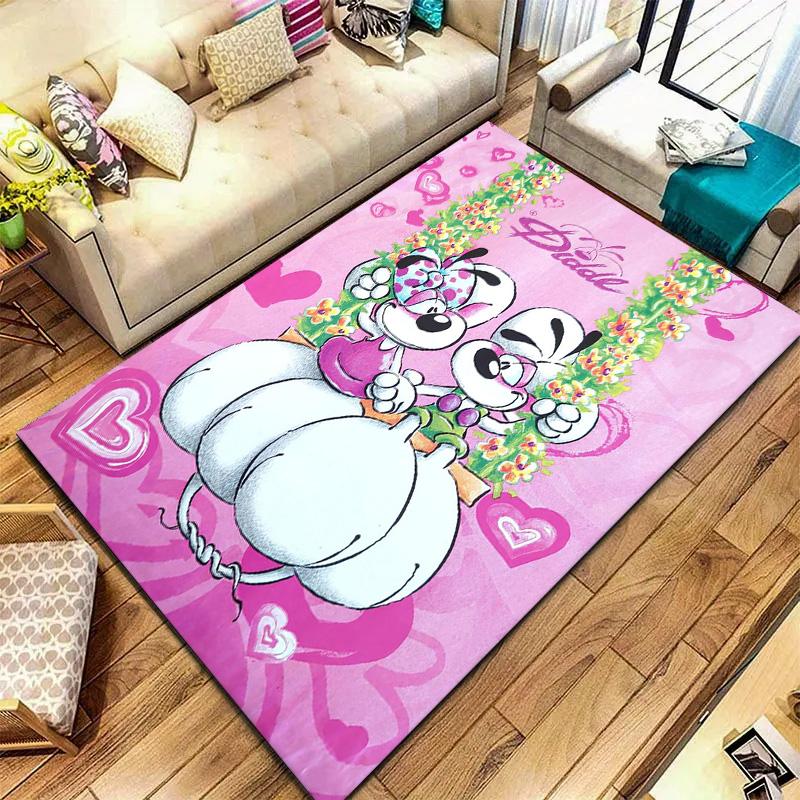 Diddl Carpet Rug for Living Room Bedroom Home Sofa Decoration,Kids Play Non-slip Floor Mat
