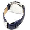 Salvatore Mara Watch Moon Phase Multi Calendar 5 ATM Water Resistant Business Formal Men's Leather Belt Limited Model Silver Blue SM21106-SSBL