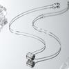 Elegance: Women's Little Waist Titanium Pendant for Sweater – Colorfast, Luxurious Summer Necklace