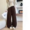 Girl High Waist Flared Pants With Cotton Polyester Fabric For Fall Winter Casual Wear