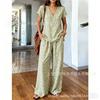European and American Women's Printing Set Spring and Summer New Women's Clothing Loungewear
